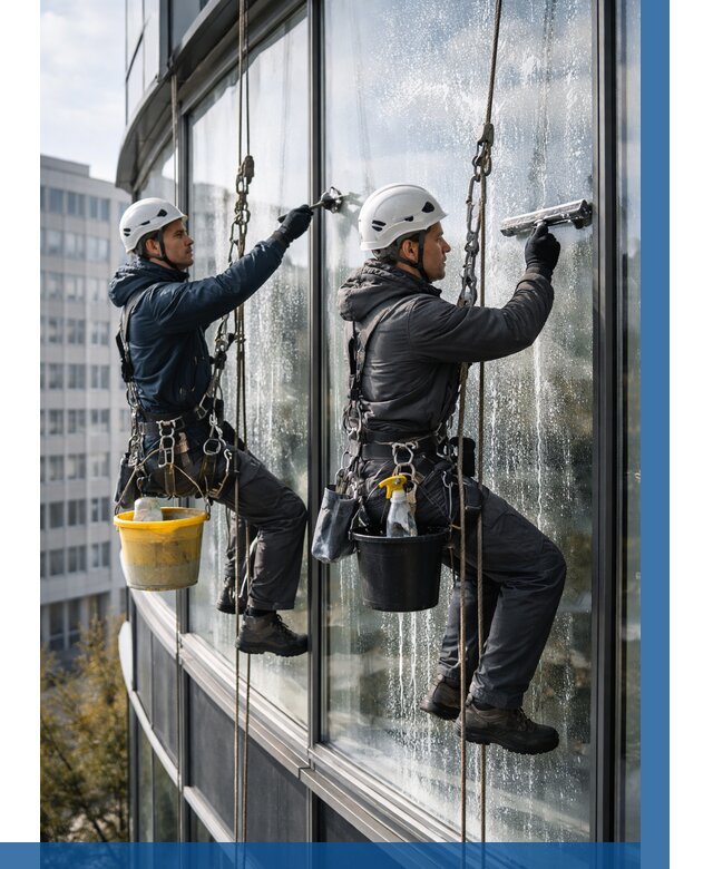 Мойка панорамных окон в Сатке от 362 р. заказать у ВЫСОТНИК-Стк