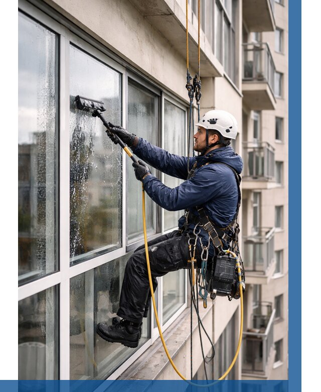 Мойка балконного остекления в Сатке от 3620 р. | ВЫСОТНИК-Стк