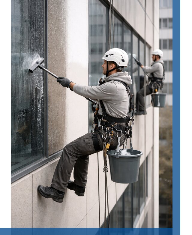 Мойка фасадов зданий в Сатке под ключ от 362 р. | ВЫСОТНИК-Стк