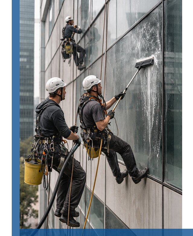 Профессиональная высотная мойка фасадов зданий в Сатке