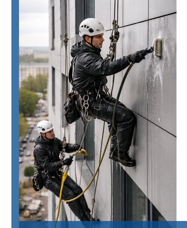 Профессиональная мойка фасада из композита в Сатке