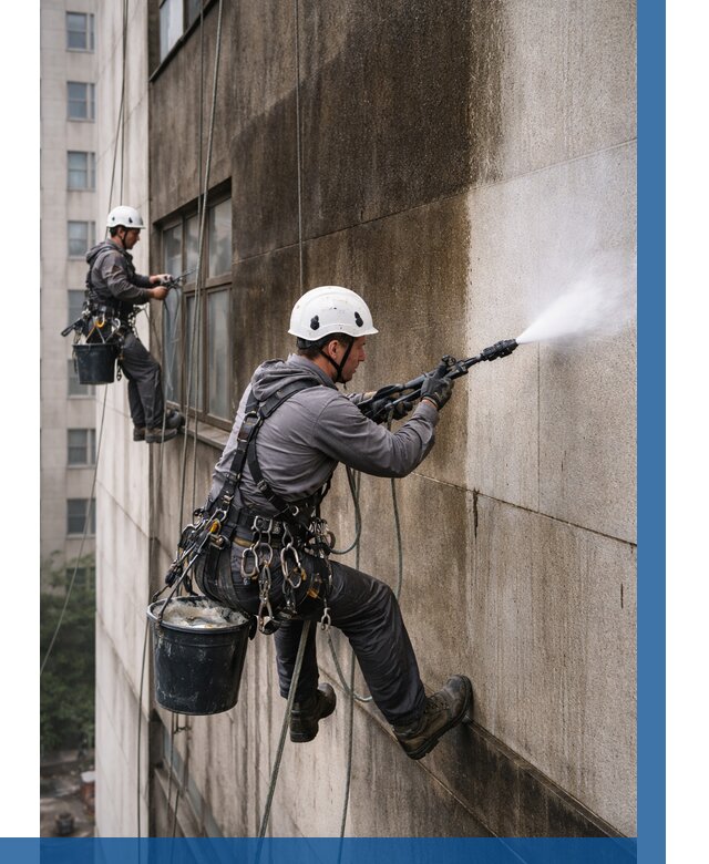 Очистка фасада от копоти в Сатке от 259 р. | ВЫСОТНИК-Стк