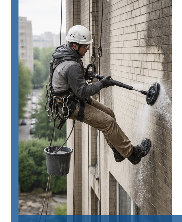 Очистка фасада от копоти в Сатке профессионально и безопасно