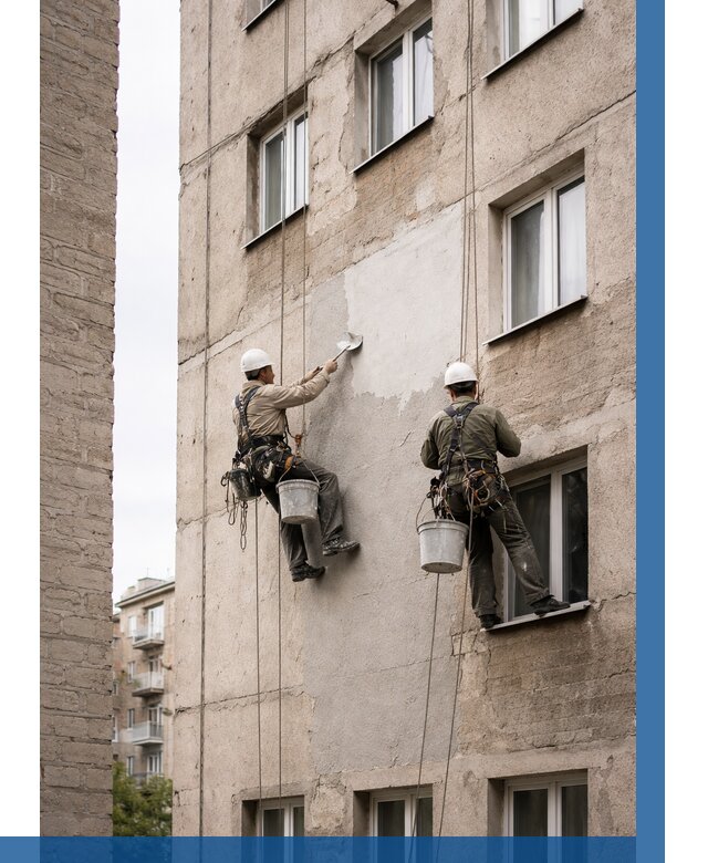 Косметический ремонт фасада в Сатке от 1138 р. | ВЫСОТНИК-Стк