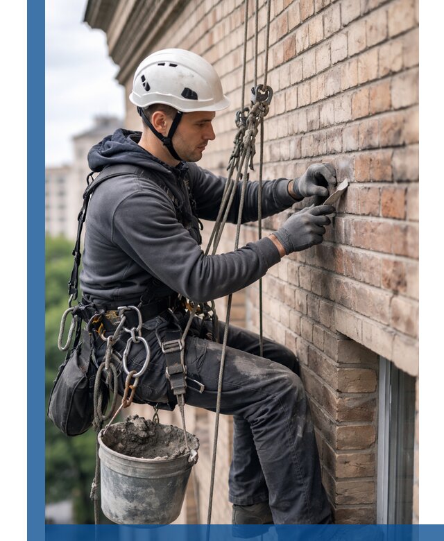 Качественный ремонт кирпичной кладки фасада в Сатке с гарантией