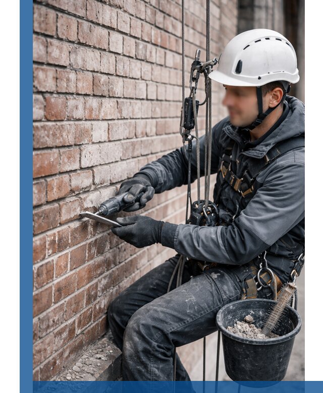 Расшивка кирпичных швов фасадов и стен, ремонт в Сатке