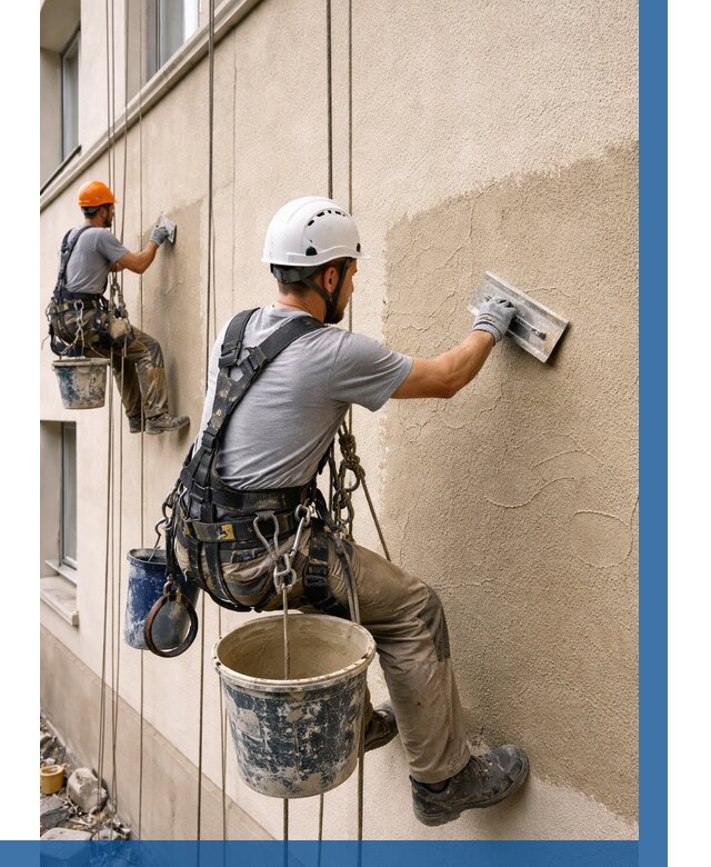 Декоративная штукатурка фасада в Сатке от 1241 р. | ВЫСОТНИК-Стк