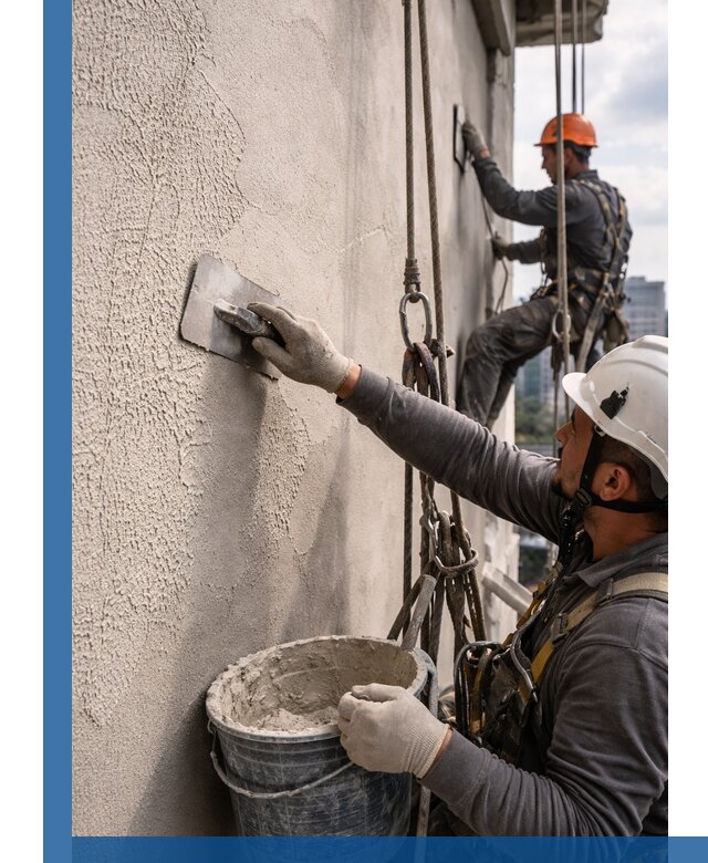 Декоративная штукатурка фасада с утеплением и защитой в Сатке