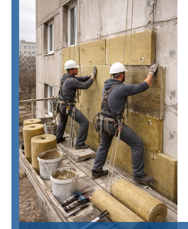 Утепление фасада минватой в Сатке под ключ с гарантией