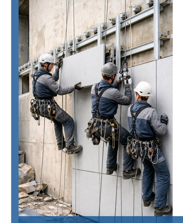 Монтаж вентилируемого фасада в Сатке под ключ с гарантией качества