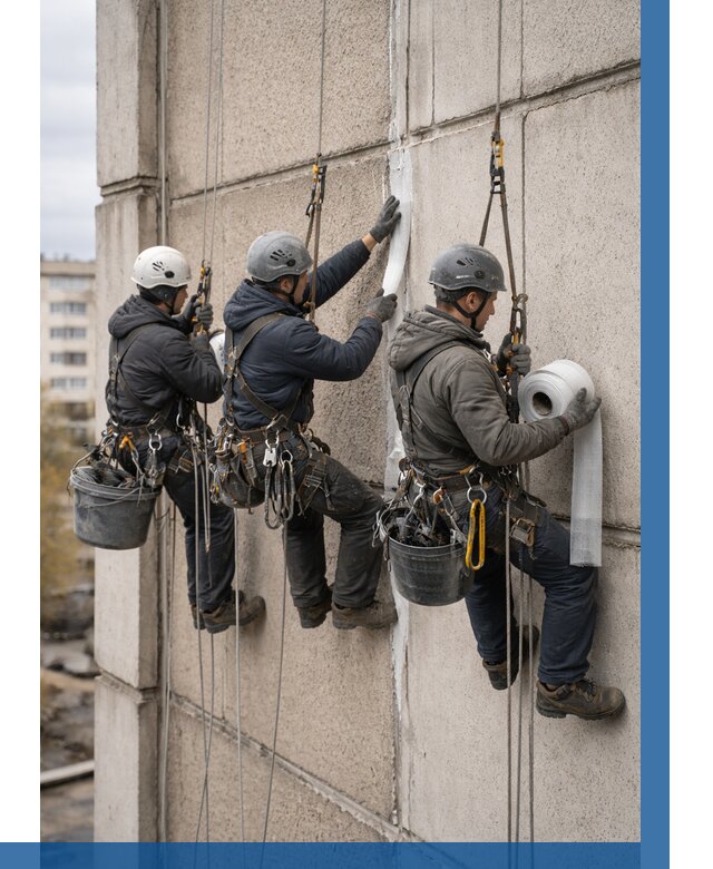 Ремонт межпанельных швов в Сатке от 776 р. | ВЫСОТНИК-Стк