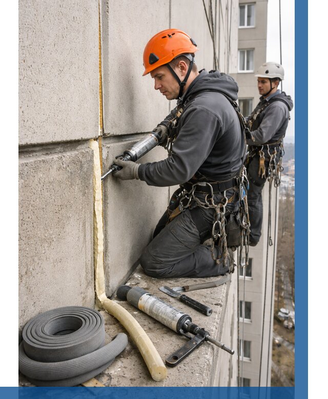 Теплый шов межпанельные швы в Сатке от 724 р. | ВЫСОТНИК-Стк