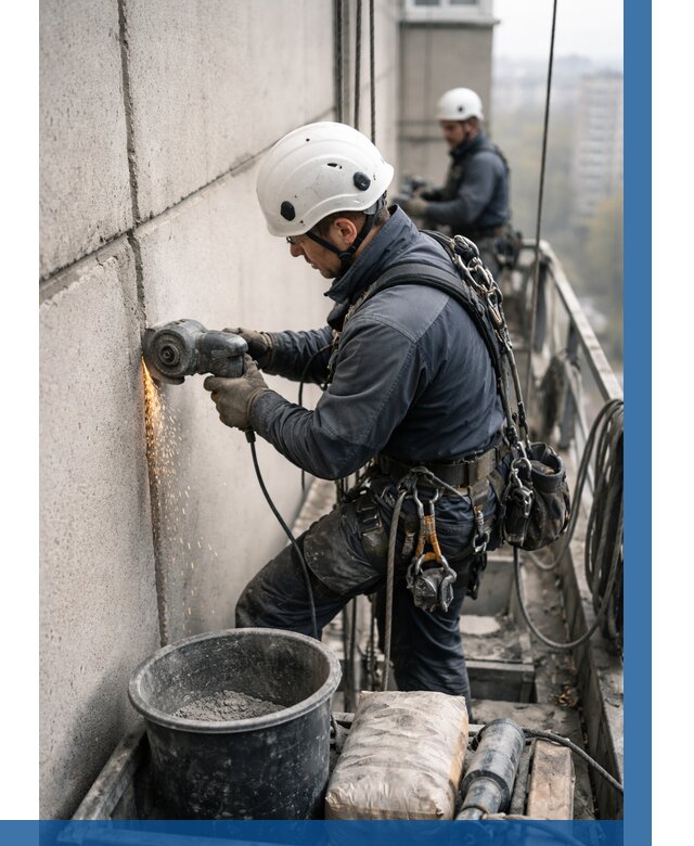 Штробление межпанельных швов в Сатке от 1241 р. | ВЫСОТНИК-Стк