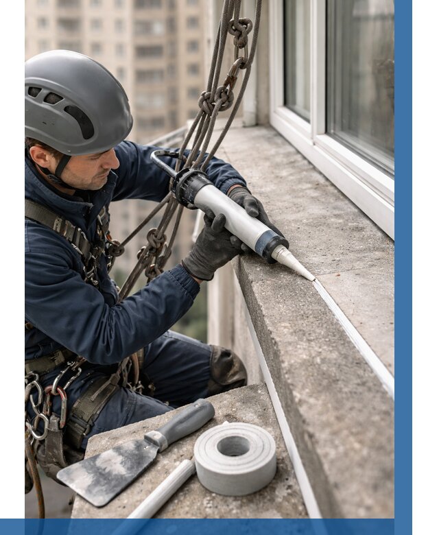 Герметизация балконного козырька в Сатке от 4655 р. | ВЫСОТНИК-Стк