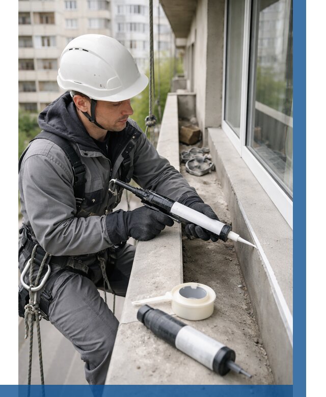 Герметизация швов лоджии в Сатке от 4655 р. | ВЫСОТНИК-Стк