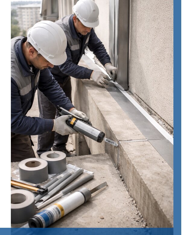 Герметизация примыкания балкона в Сатке от 4655 р. | ВЫСОТНИК-Стк