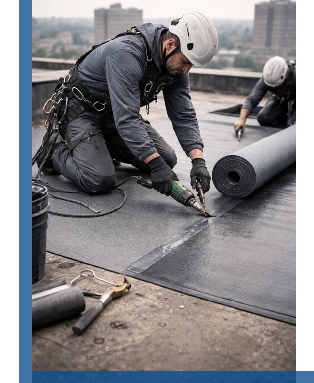 Ремонт мягкой кровли в Сатке с выездом промальпинистов