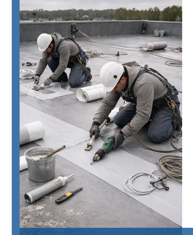 Ремонт мембранной кровли в Сатке качественно и с гарантией