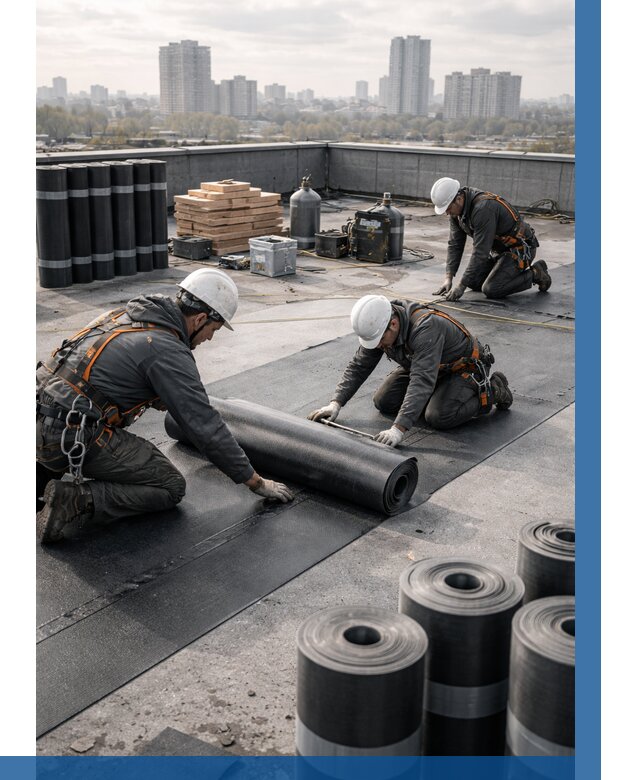 Монтаж мягкой кровли под ключ в Сатке от 465 р. | ВЫСОТНИК-Стк