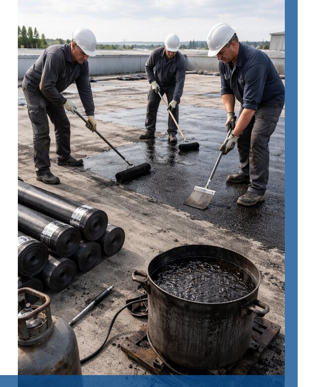 Гидроизоляция кровли мастикой в Сатке от 621 р. | ВЫСОТНИК-Стк