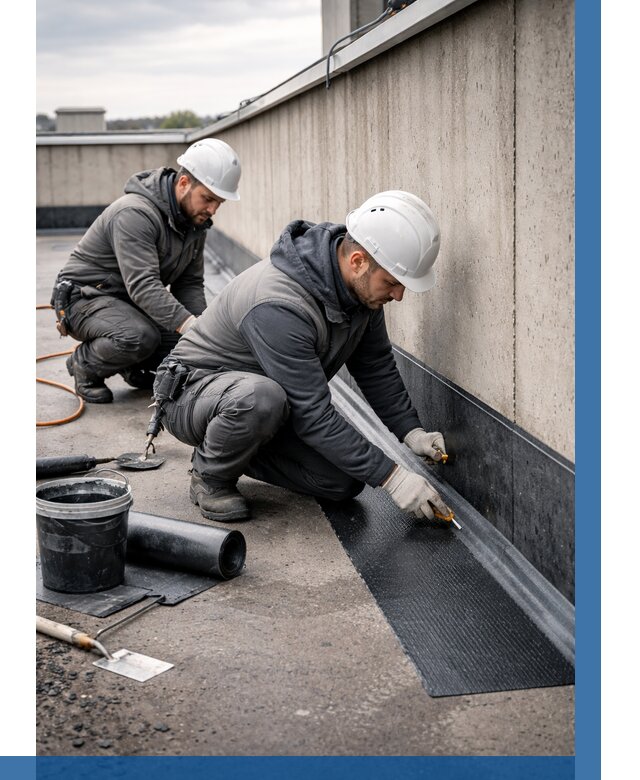 Гидроизоляция примыканий на кровле в Сатке от 931 р. | ВЫСОТНИК-Стк