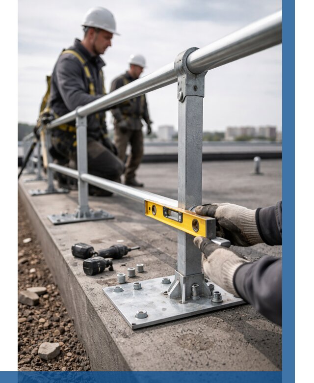 Монтаж кровельного ограждения в Сатке от 1241 р. | ВЫСОТНИК-Стк