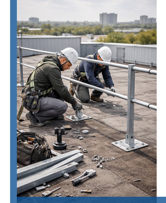 Монтаж кровельного ограждения в Сатке под ключ с гарантией