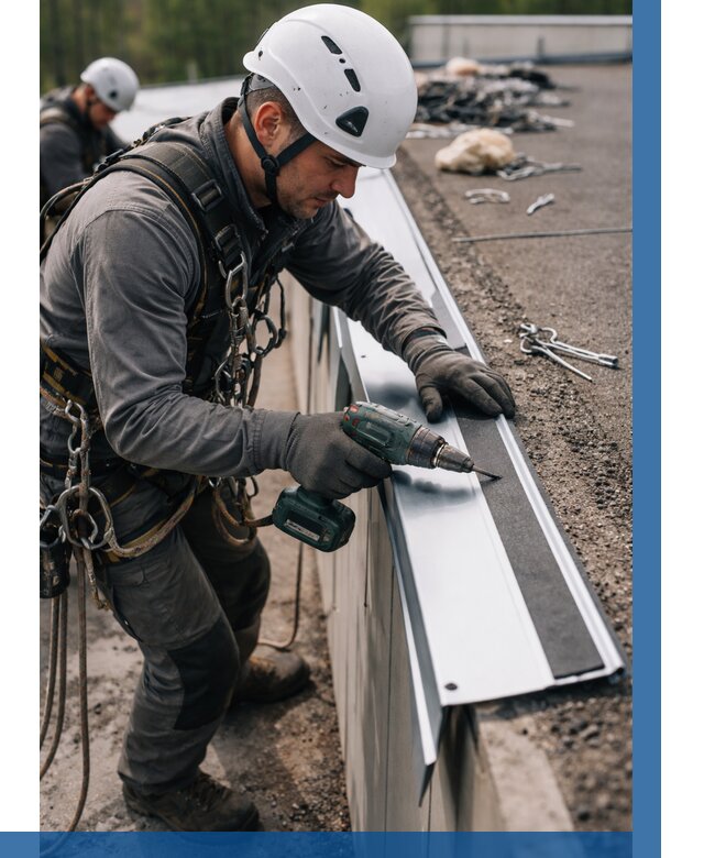 Монтаж капельника на кровле в Сатке от 310 р. | ВЫСОТНИК-Стк