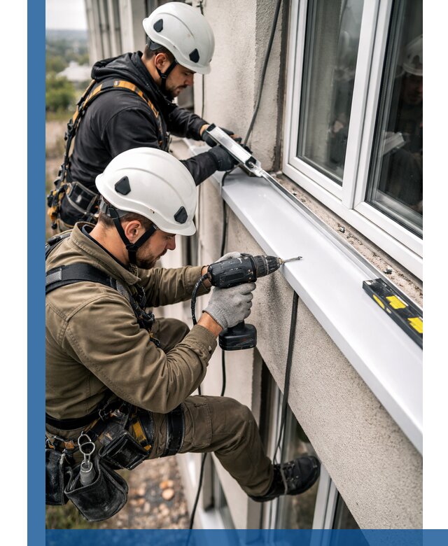Профессиональный монтаж оконных отливов и отведения воды в Сатке