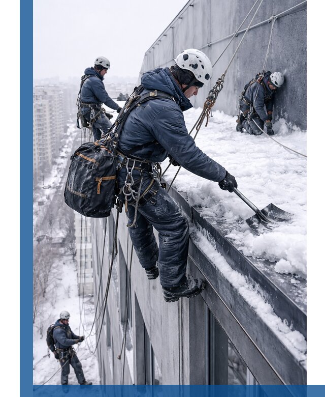 Абонентское обслуживание кровли зимой в Сатке регулярный уход