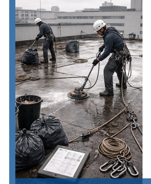 Плановая очистка кровли по графику в Сатке для безопасности