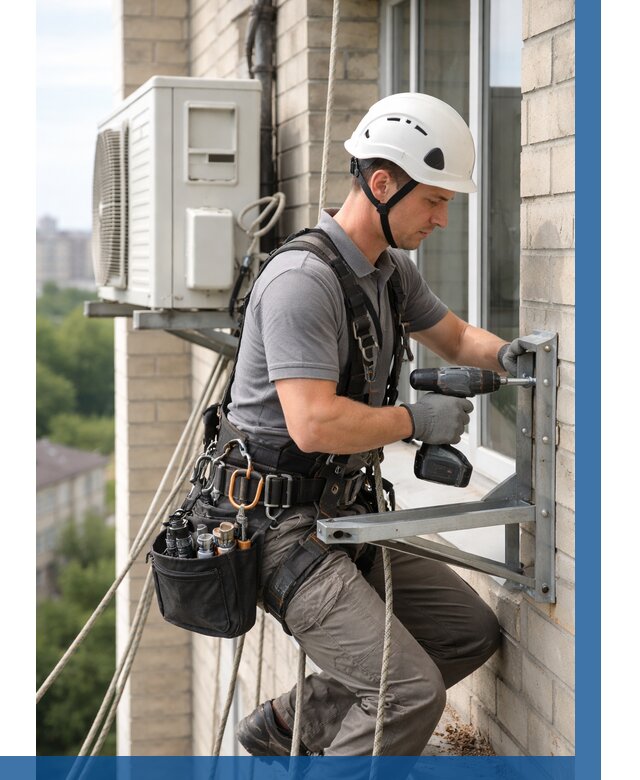 Установка кронштейнов кондиционера в Сатке от 3620 р. | ВЫСОТНИК-Стк