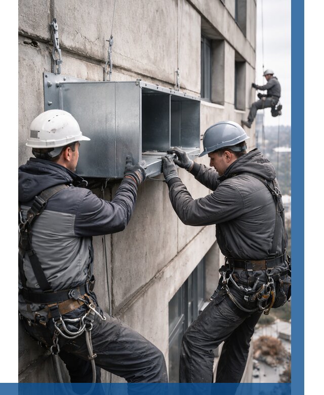 Монтаж вентиляционных коробов в Сатке от 3103 р. | ВЫСОТНИК-Стк