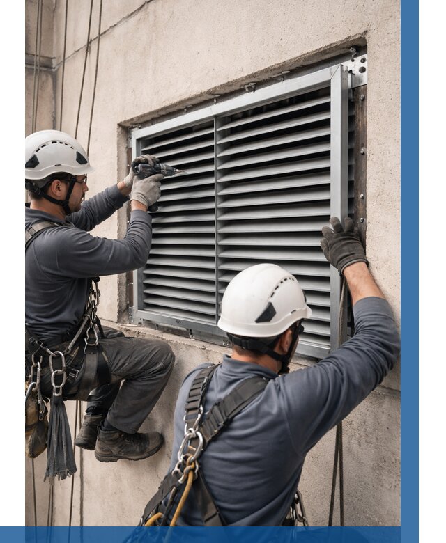 Монтаж вентиляционных решеток в Сатке от 4655 р. | ВЫСОТНИК-Стк