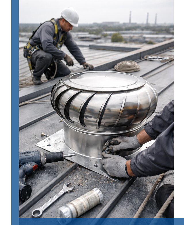 Установка дефлекторов на кровле в Сатке профессионально