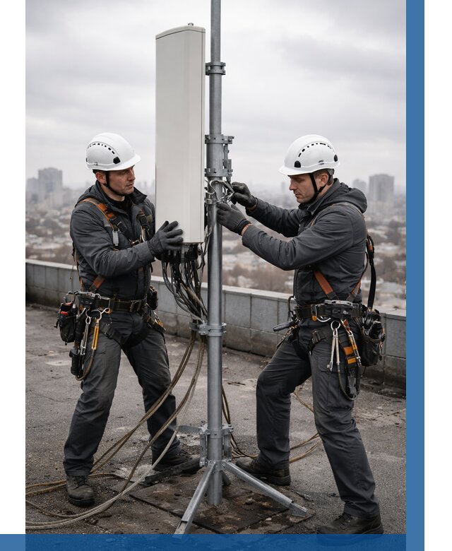 Монтаж антенн связи на крыше в Сатке от 8792 р. | ВЫСОТНИК-Стк