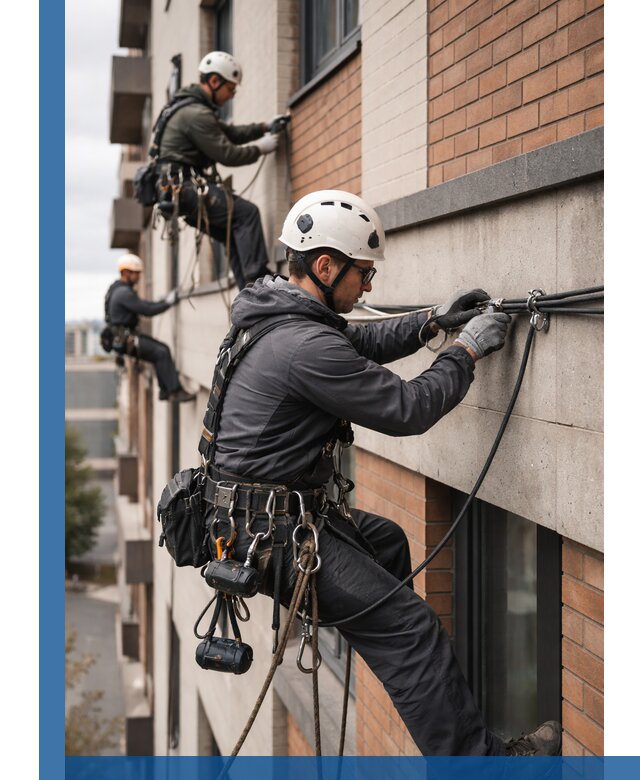 Крепление кабеля на фасаде монтаж и крепеж в Сатке