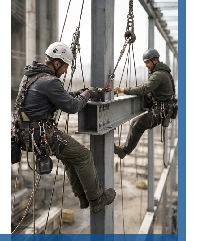 Монтаж металлоконструкций на высоте в Сатке от 3620 р. | ВЫСОТНИК-Стк