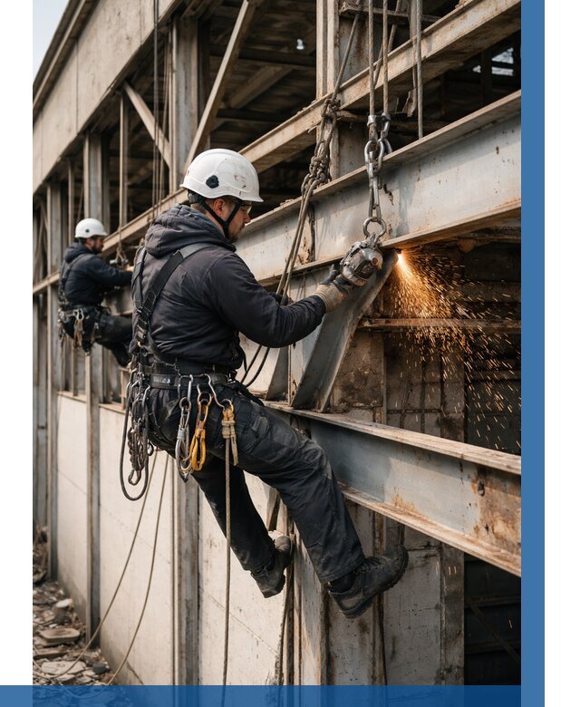 Демонтаж металлоконструкций на высоте в Сатке от 6724р. |ВЫСОТНИК-Стк