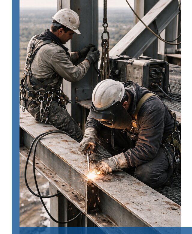 Высотные сварочные работы в Сатке для промышленных объектов