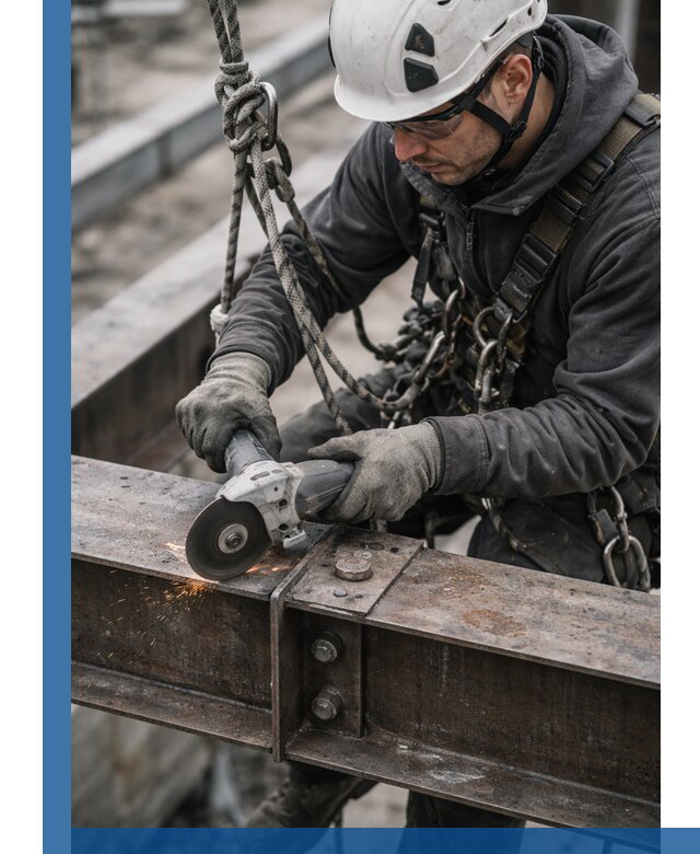 Резка металла на высоте в Сатке для зданий и конструкций