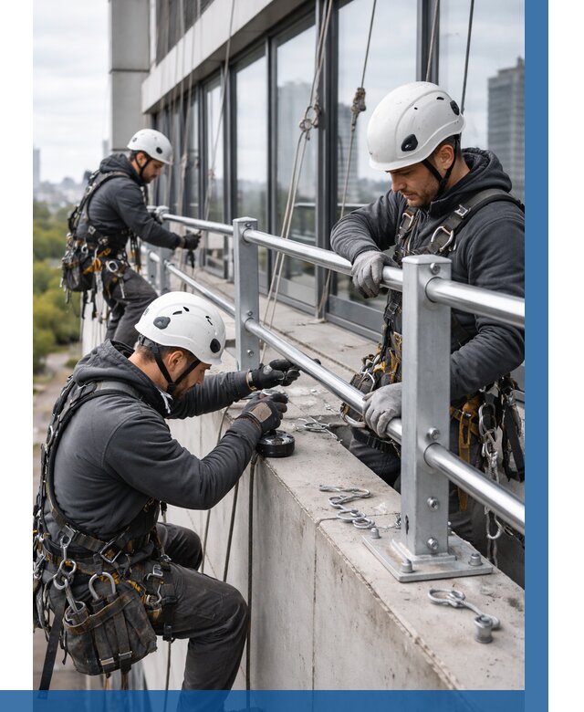 Монтаж ограждений на высоте в Сатке, от 1241 р. | ВЫСОТНИК-Стк