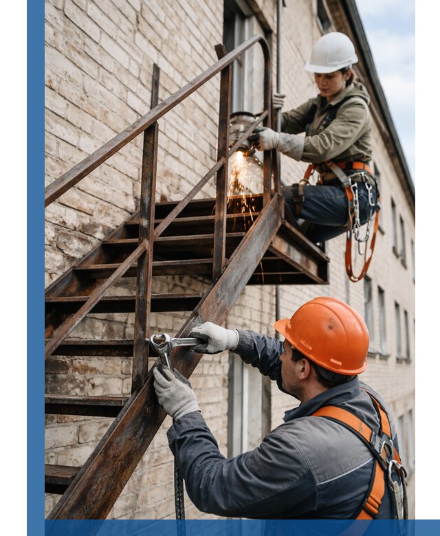 Ремонт и восстановление пожарных лестниц с выездом в Сатке