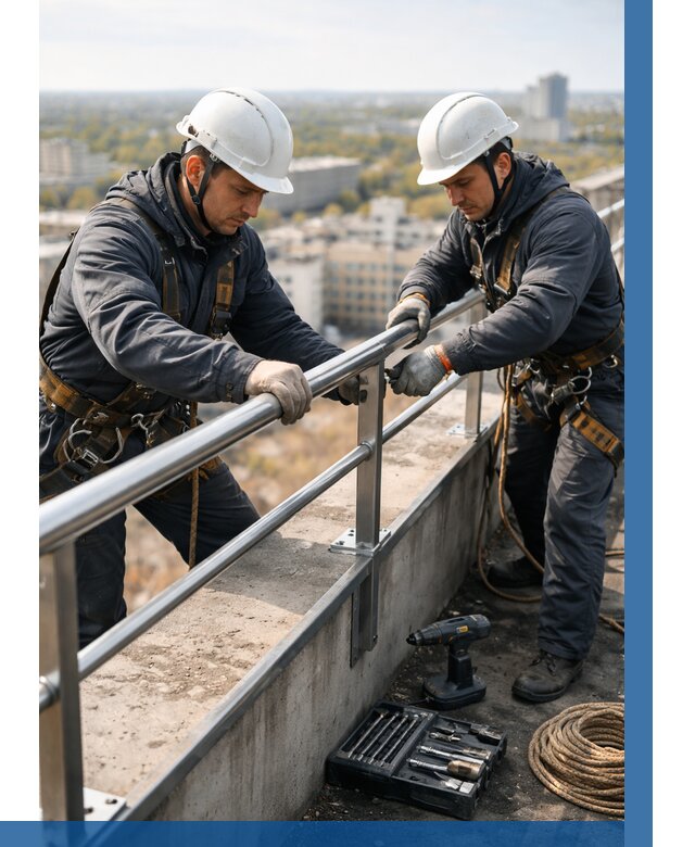 Монтаж перил на высоте в Сатке от 2586 р. | ВЫСОТНИК-Стк