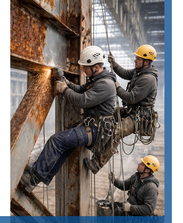 Зачистка металла от ржавчины в Сатке от 362 р. | ВЫСОТНИК-Стк