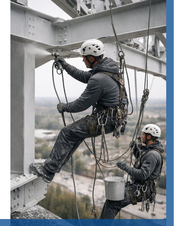 Покраска металлоконструкций на высоте в Сатке 362 р |ВЫСОТНИК-Стк