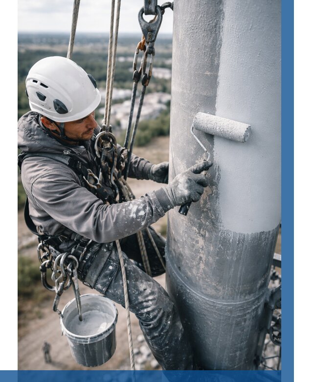 Покраска мачт связи под ключ в Сатке от 879 р. | ВЫСОТНИК-Стк