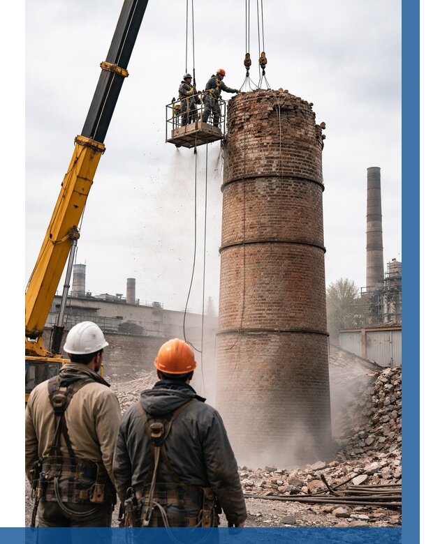 Демонтаж дымовой трубы в Сатке от 93096 р. | ВЫСОТНИК-Стк, смета