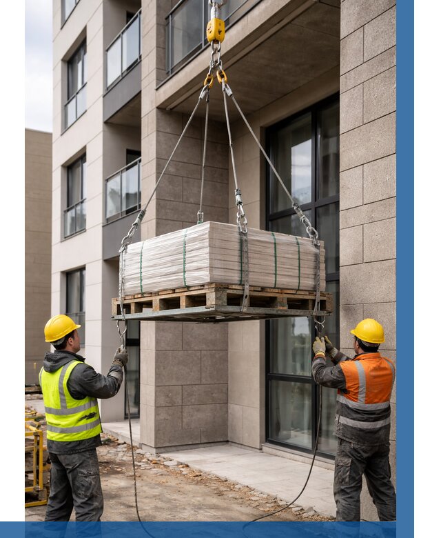 Подъем керамогранита на этаж в Сатке от 3620 р. | ВЫСОТНИК-Стк