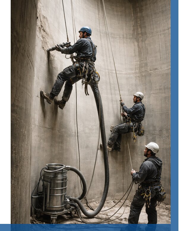 Зачистка силосов в Сатке от 4655 р. Договор и смета ВЫСОТНИК-Стк